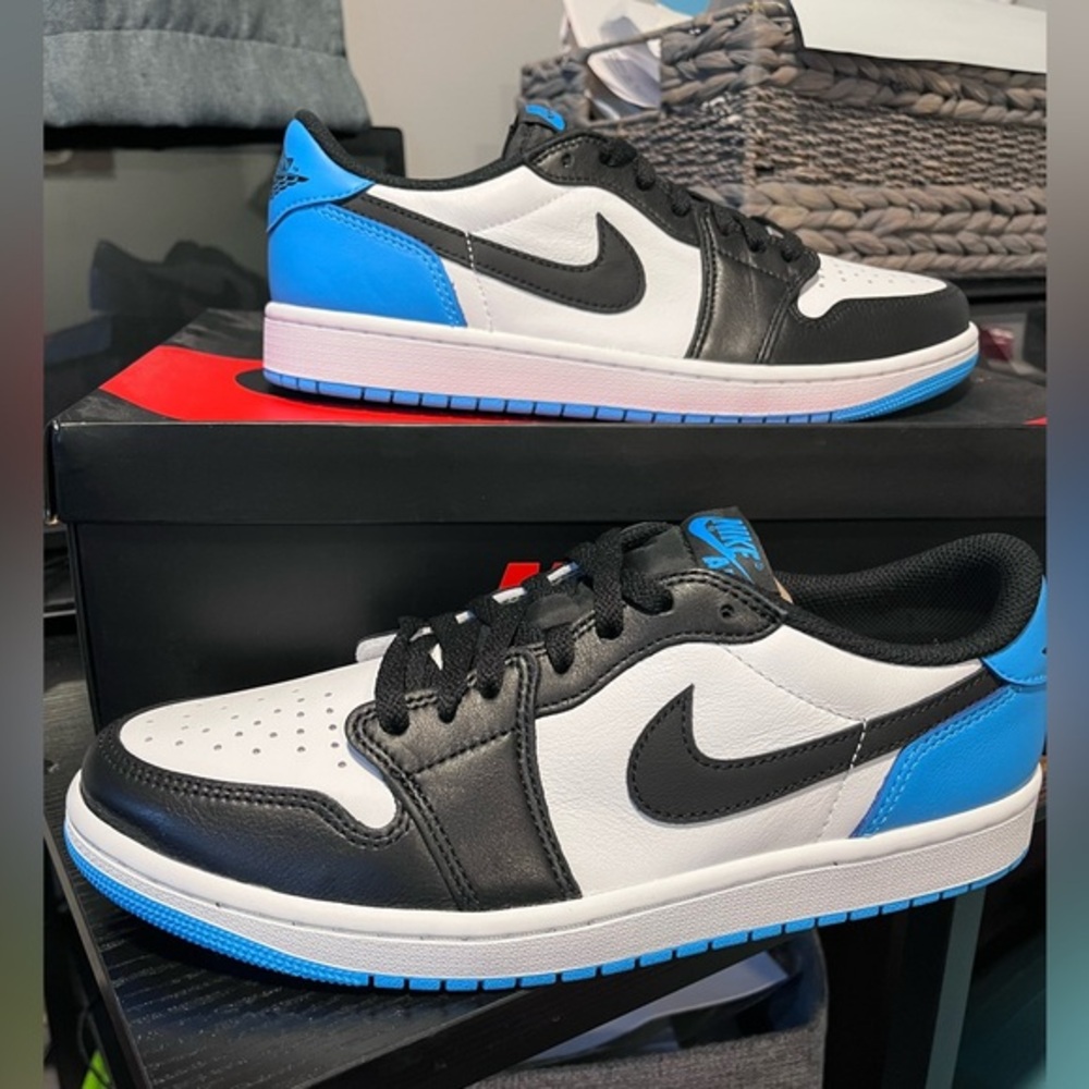 Nike Air Jordan 1 Retro Low OG Men's Size 10 Blue/Black/White